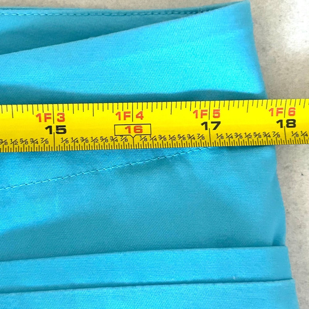 NWT Talbots Women's Turquoise Blue Cotton Stretch Bermuda Shorts Size 12 - Picture 6 of 11
